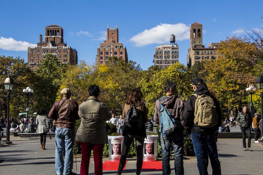 We Enticed People To Clean Up New York City By Trashing Their Least Favorite Presidential Candidate
