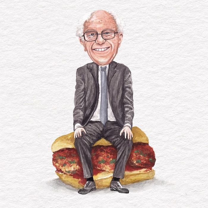 Bernie Sanders On A Meatball Sub