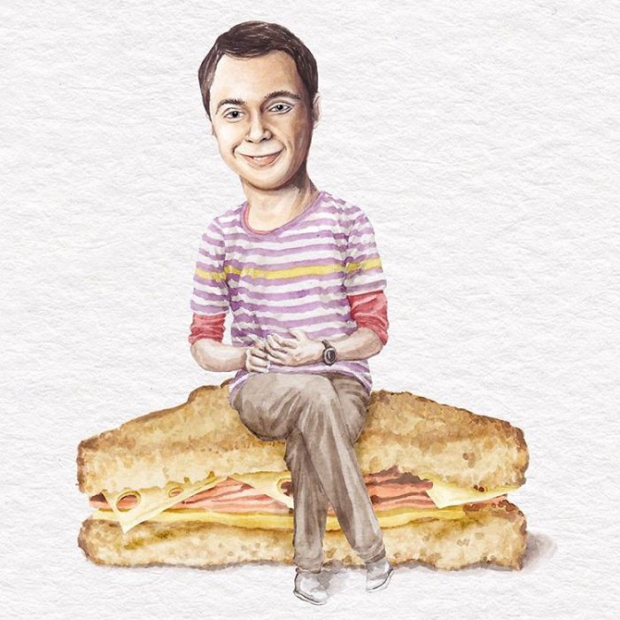 Jim Parsons On A Ham And Swiss