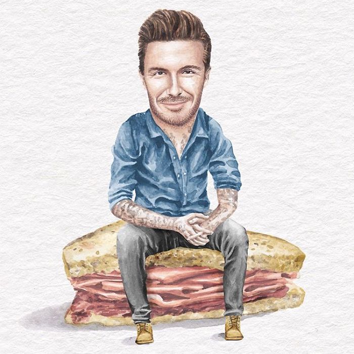 David Beckham On A Ham On Rye