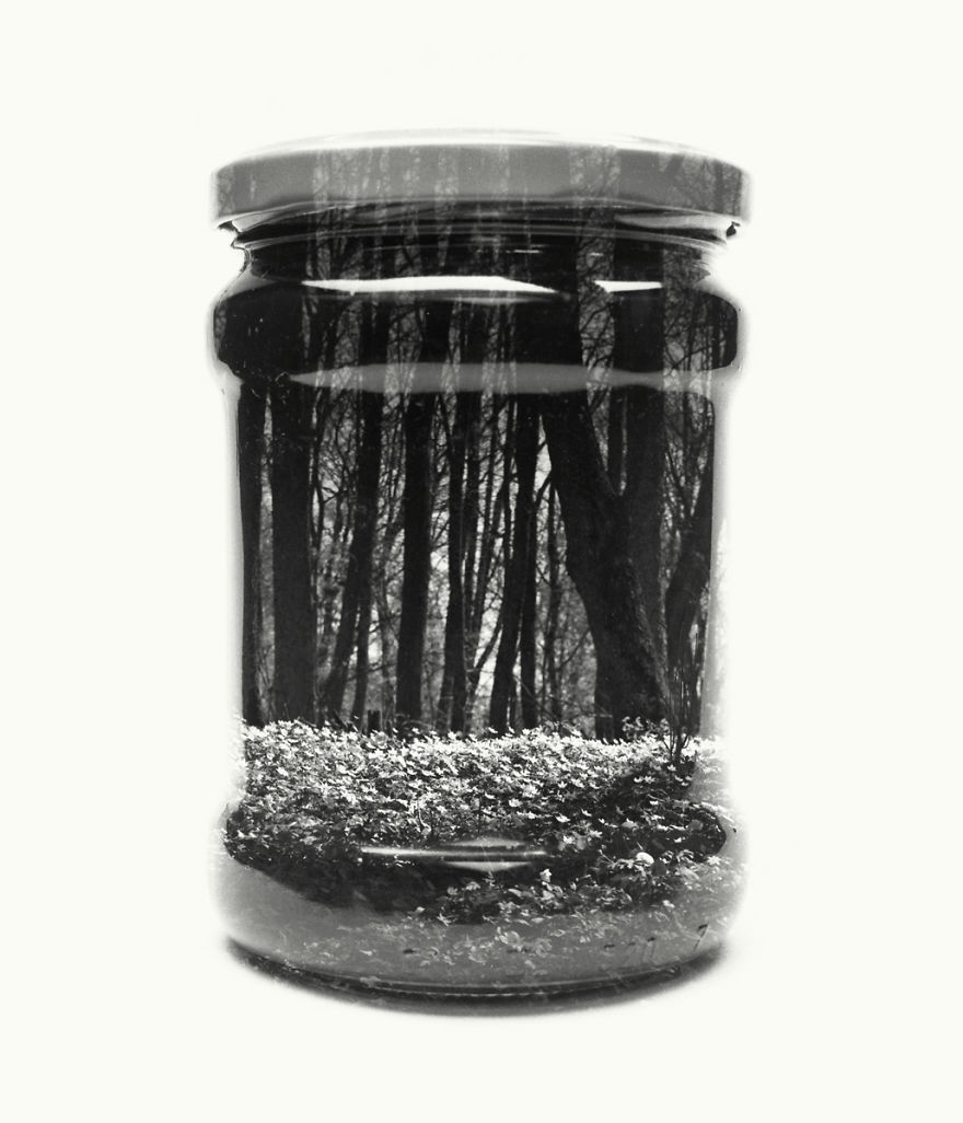I Collect Landscapes In Jars Using Analog Double Exposures