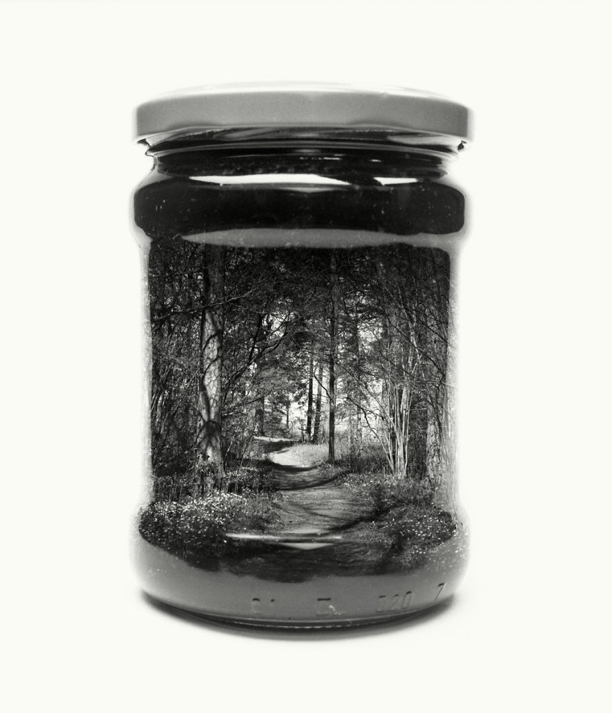 I Collect Landscapes In Jars Using Analog Double Exposures