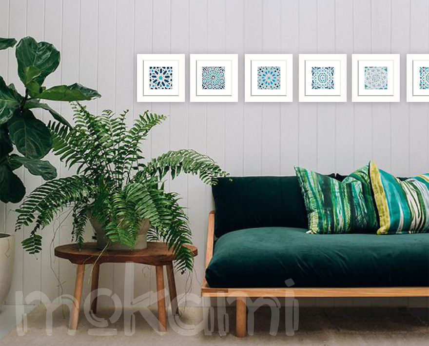 Moroccan Tiles Printed On Paper By Mokami Moroccan Tiles Printed On Paper By Mokami