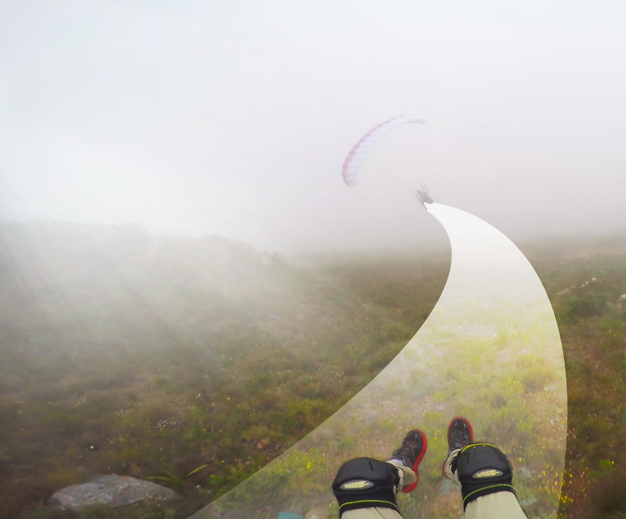 I Imagine The Flight Path Of My Skydiving And Speedflying Buddies