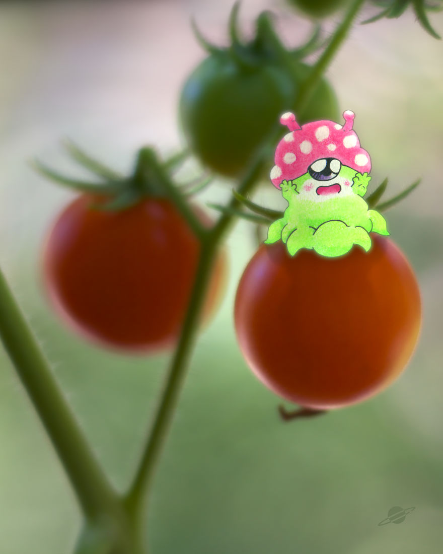 Boyfriend's Lunch-Bag Creature Drawings Brought Into The Real World In Girlfriend's Photos