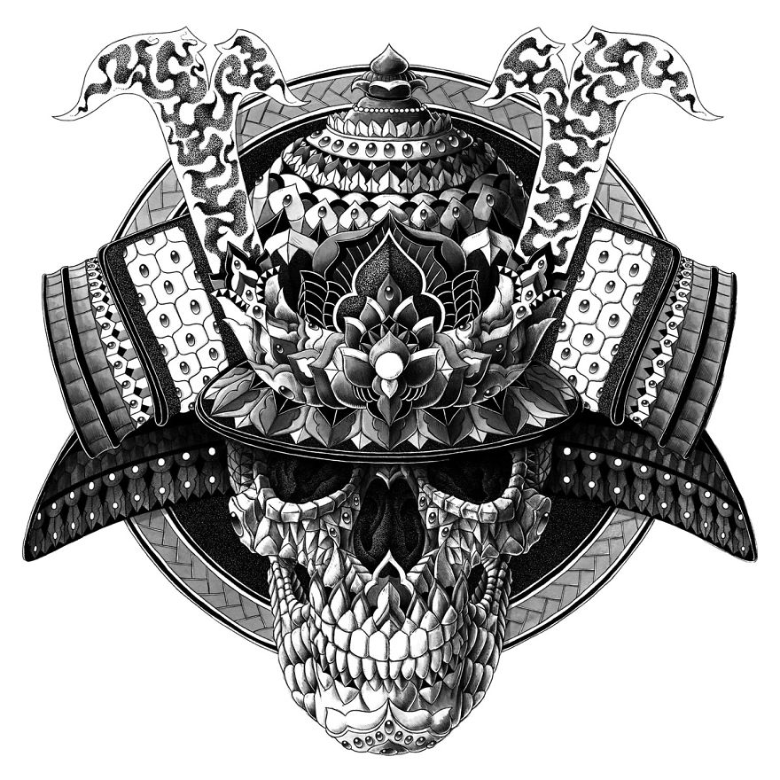 Samurai Skull