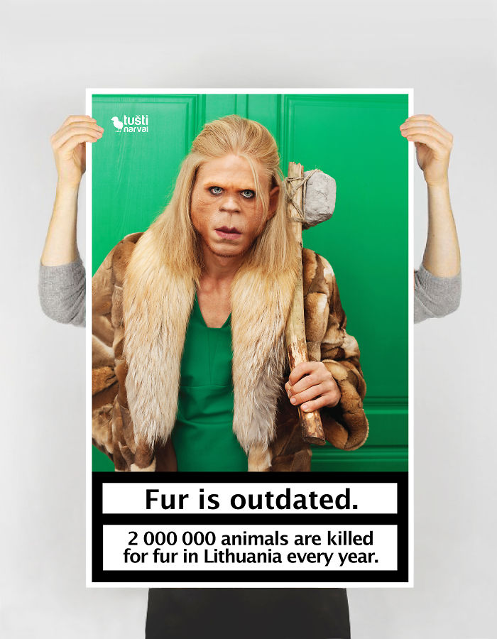 Totally Unexpected Anti-Fur Posters Show How Outdated And Out-Of-Fashion Natural Fur Is Totally Unexpected Anti-Fur Posters Show How Outdated And Out-Of-Fashion Natural Fur Is