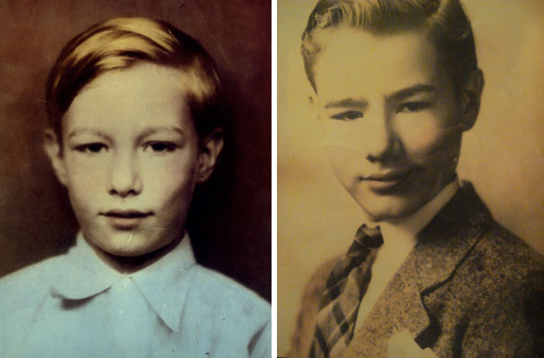Andy Warhol, The Leading Figure Of Pop Art, At The Age 5 And 12