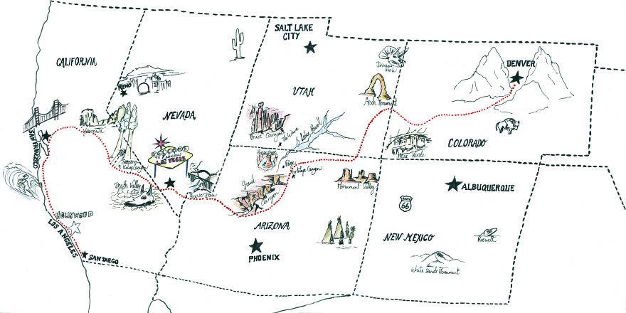 Road Trip Maps For Travel Lovers Road Trip Maps For Travel Lovers