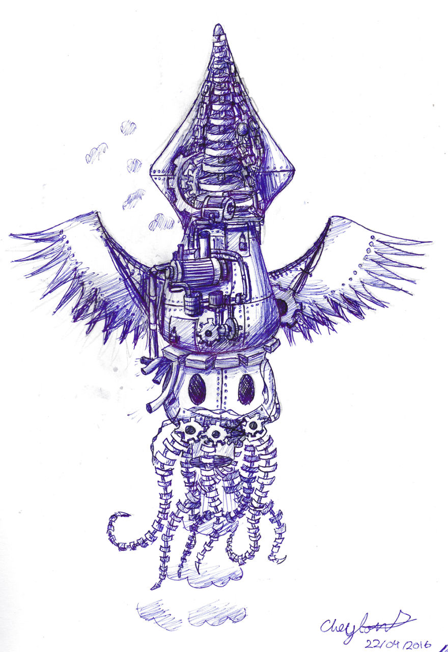 I Am A 13 Year Old Artist And Here Are Some Of My Whimsical Steampunk Creations