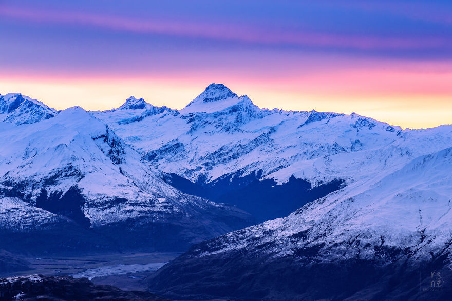 Mount Aspiring At Sunset As Viewed From Mount Roy, Wanaka
