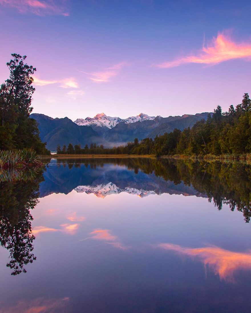 First Light Doubles On Two Of Nz's Famous Mountains , Tasman And Mount Cook