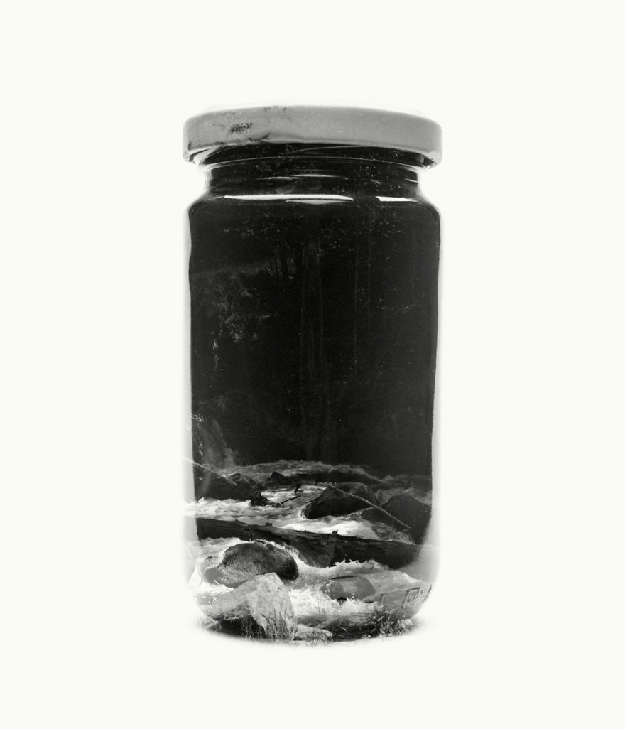 I Collect Landscapes In Jars Using Analog Double Exposures
