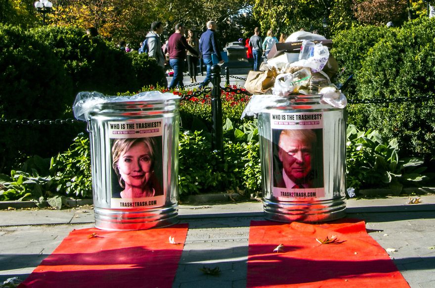 We Enticed People To Clean Up New York City By Trashing Their Least Favorite Presidential Candidate