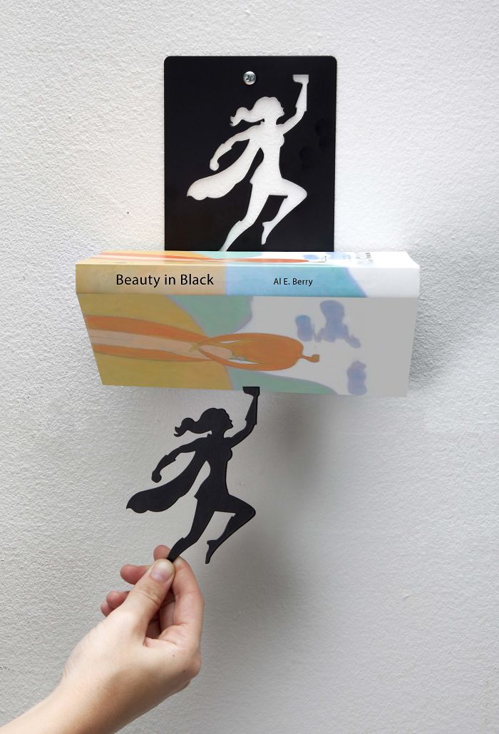 We Create Superhero Bookends That Save Books From Falling Down