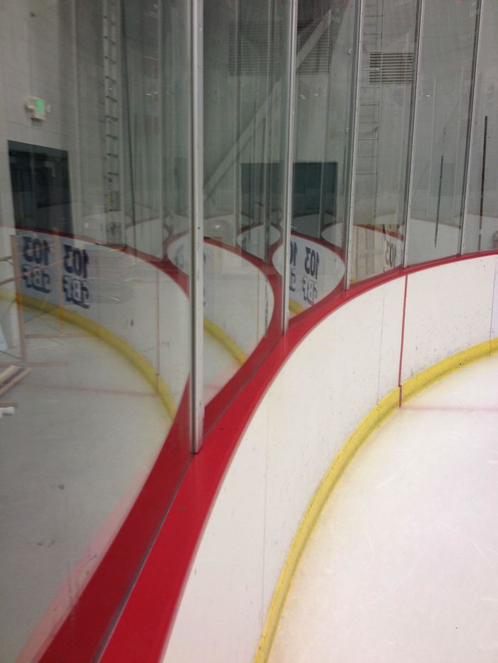 A Cool Reflection I Saw At My Local Ice Rink