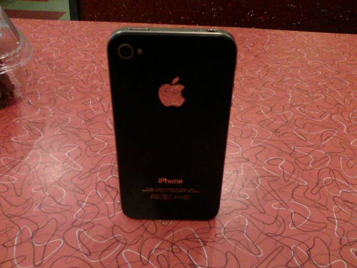 The Reflection In The Apple Makes It Look Like It's A Hole