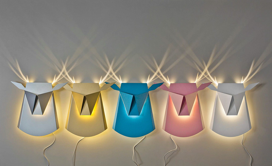 Clever Wall Lamps Turn Into Animals When Switched On Clever Wall Lamps Turn Into Animals When Switched On
