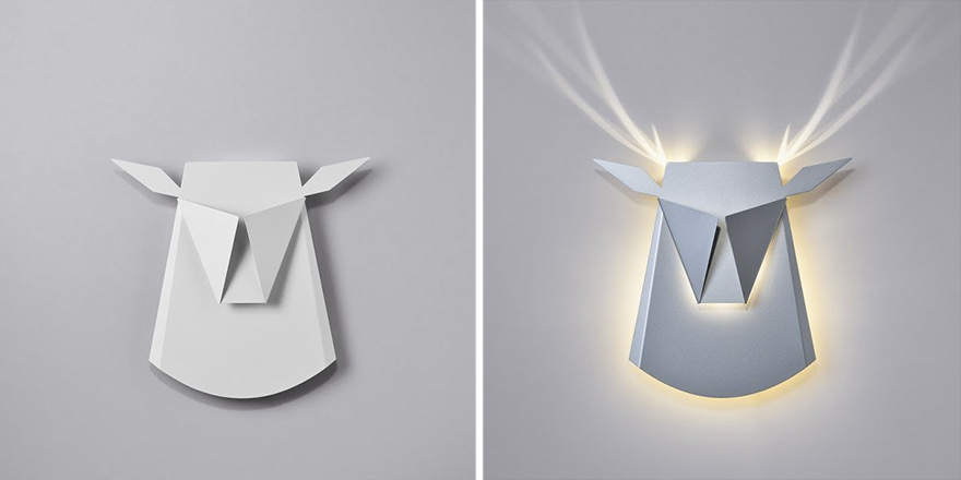 Clever Wall Lamps Turn Into Animals When Switched On Clever Wall Lamps Turn Into Animals When Switched On