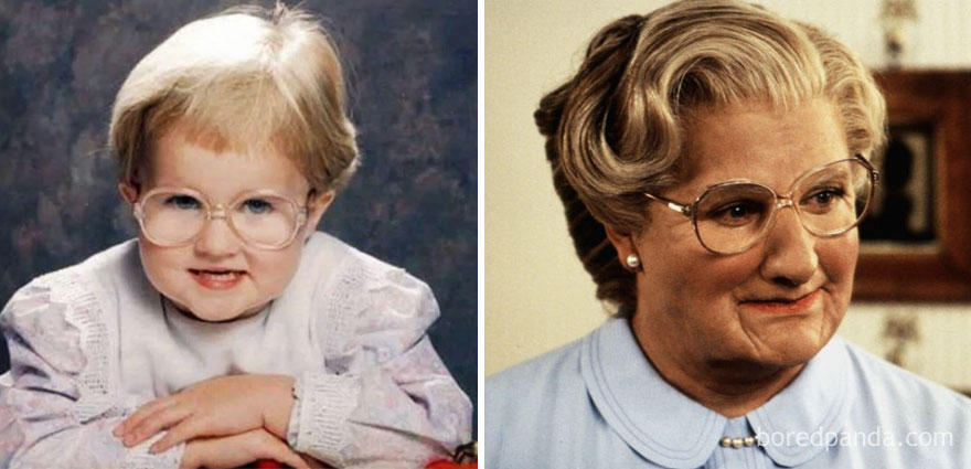My Friend's Baby Pictures Look Like Mrs. Doubtfire