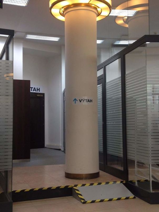 Czech Without Barriers (sign Says "elevator")