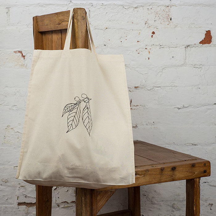 Coffee Botanical Art Tote Bag