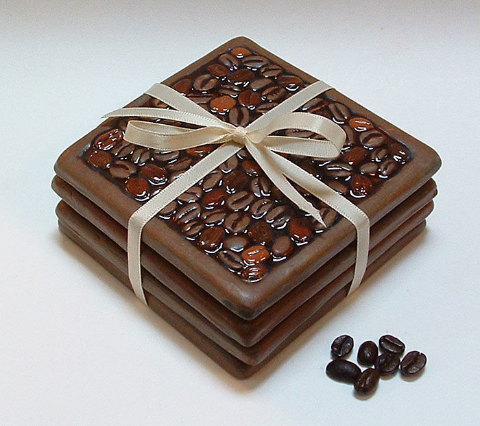 Coffee Bean Coasters