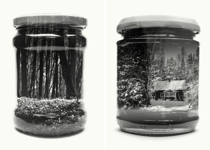 I Collect Landscapes In Jars Using Analog Double Exposures