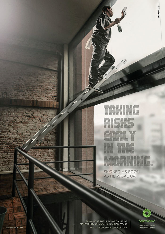 Taking Risks Early In The Morning. Smoked As Soon As He Woke Up