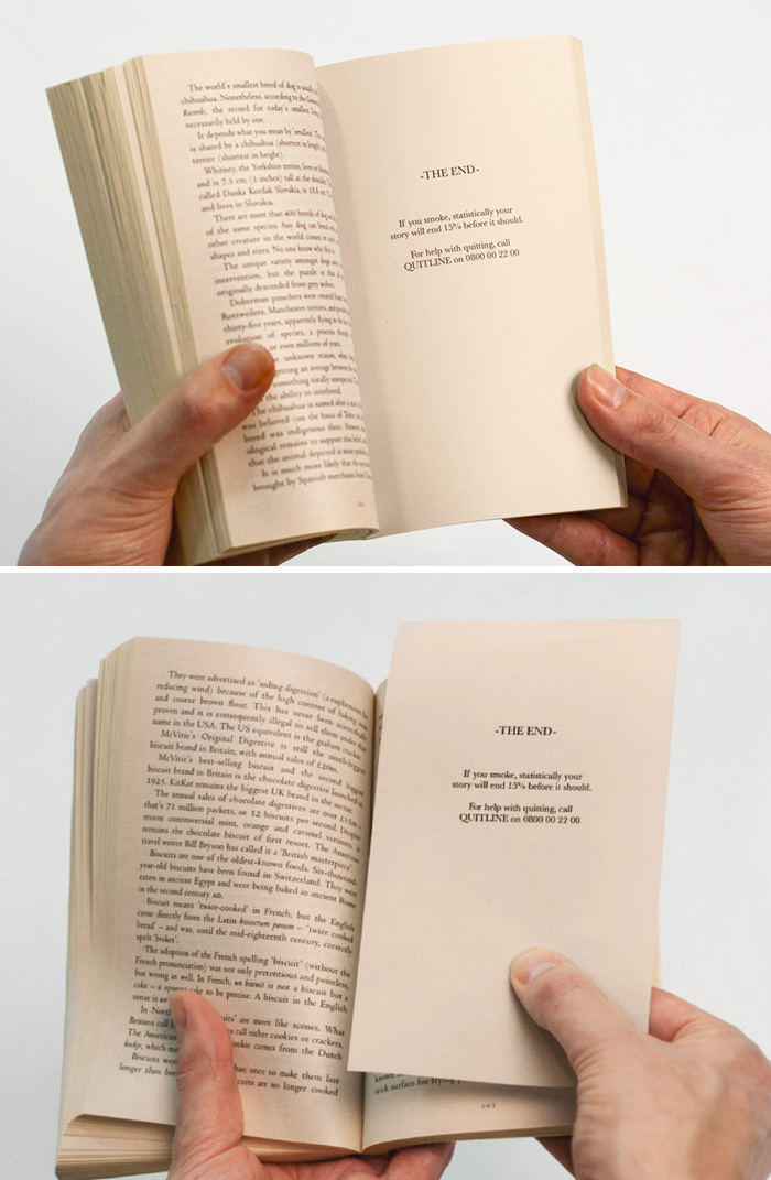 Premature Ending: “If You Smoke, Statistically Your Story Will End 15% Before It Should.”