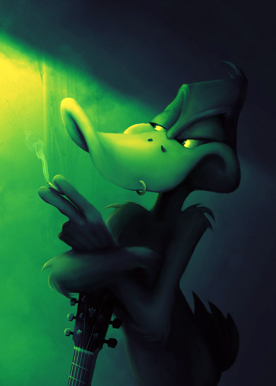 I Created A Fictional Rock Band With The Members From Looney Tunes