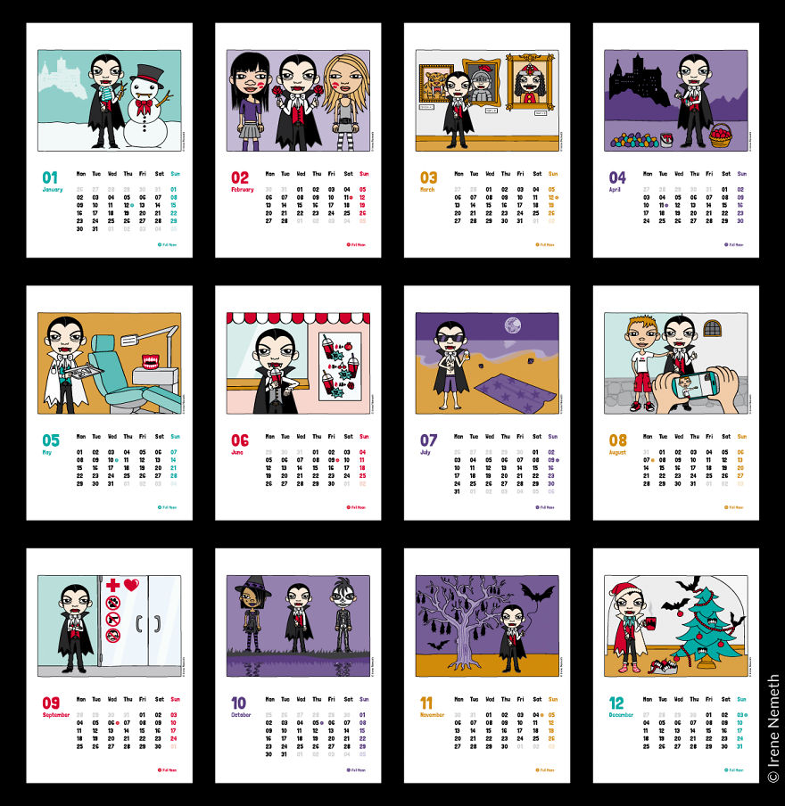 The Very First "Draculendar"