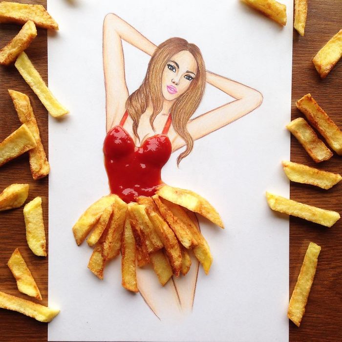 Armenian Fashion Illustrator Creates Stunning Dresses From Everyday Objects (10+ Pics)