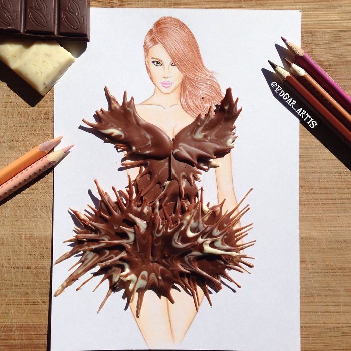 Armenian Fashion Illustrator Creates Stunning Dresses From Everyday Objects (10+ Pics)