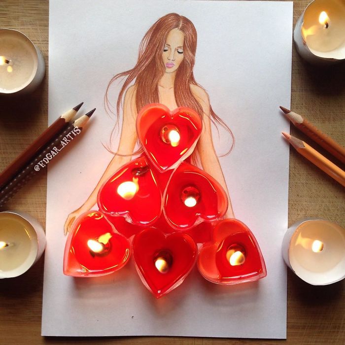 Armenian Fashion Illustrator Creates Stunning Dresses From Everyday Objects (10+ Pics)