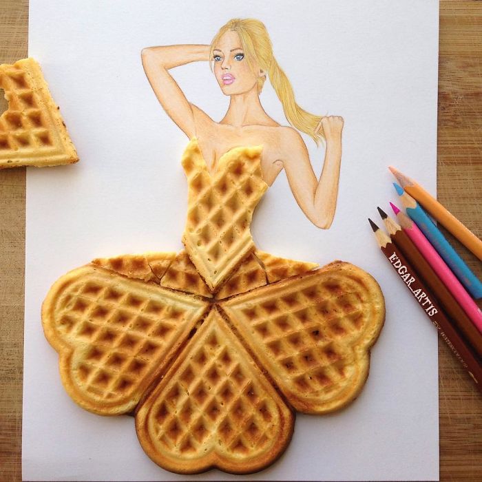 Armenian Fashion Illustrator Creates Stunning Dresses From Everyday Objects (10+ Pics)