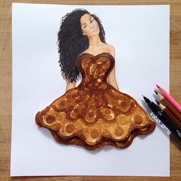 Armenian Fashion Illustrator Creates Stunning Dresses From Everyday Objects (10+ Pics)