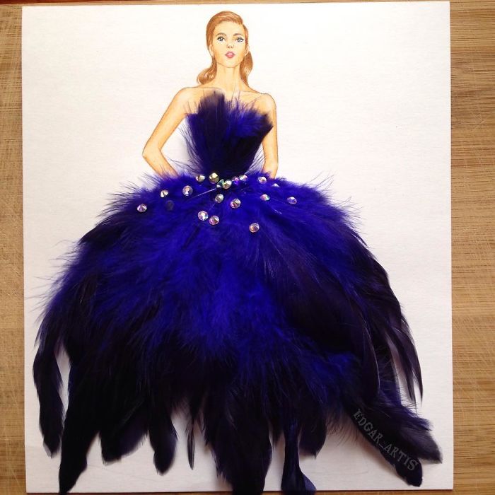 Armenian Fashion Illustrator Creates Stunning Dresses From Everyday Objects (10+ Pics)