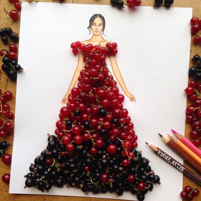 Armenian Fashion Illustrator Creates Stunning Dresses From Everyday Objects (10+ Pics)
