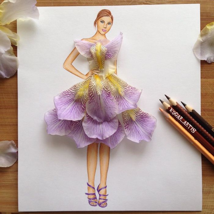 Armenian Fashion Illustrator Creates Stunning Dresses From Everyday Objects (10+ Pics)
