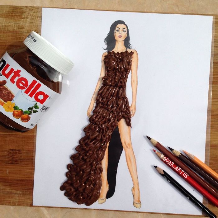 Armenian Fashion Illustrator Creates Stunning Dresses From Everyday Objects (10+ Pics)