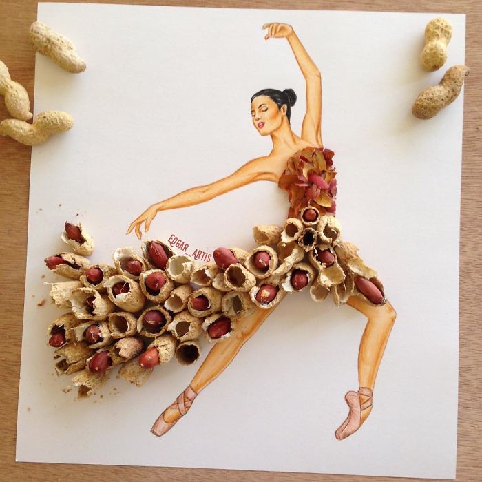 Armenian Fashion Illustrator Creates Stunning Dresses From Everyday Objects (10+ Pics)
