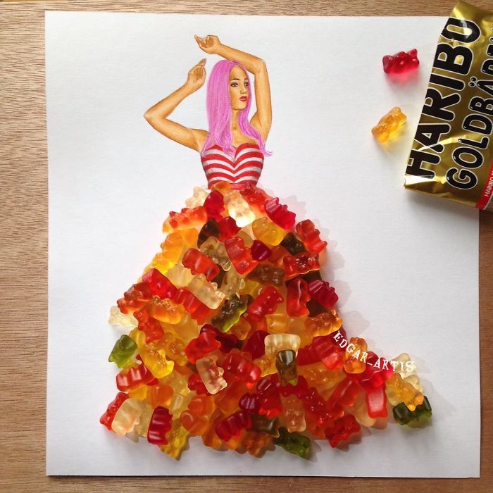 Armenian Fashion Illustrator Creates Stunning Dresses From Everyday Objects (10+ Pics)