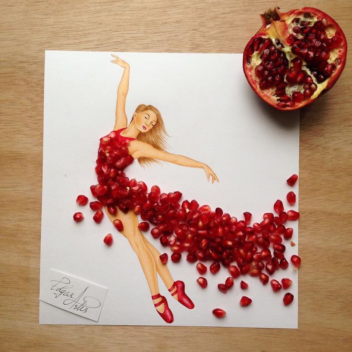 Armenian Fashion Illustrator Creates Stunning Dresses From Everyday Objects (10+ Pics)