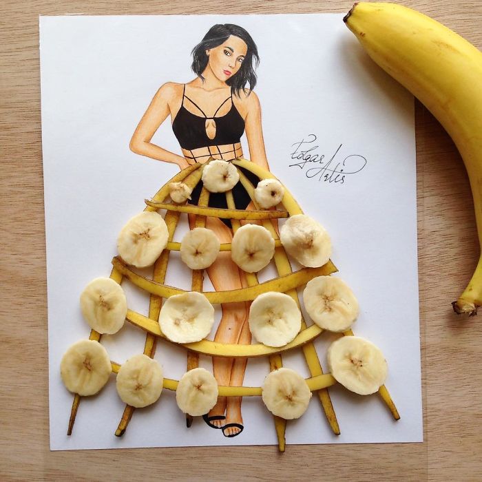 Armenian Fashion Illustrator Creates Stunning Dresses From Everyday Objects (10+ Pics)