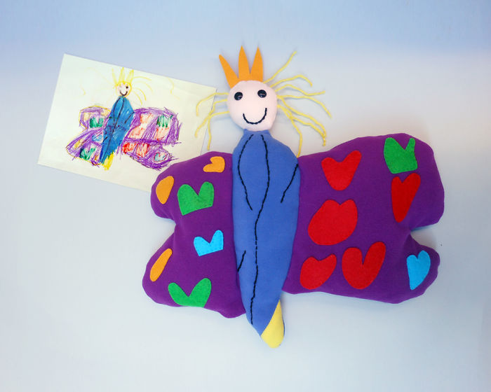 I Turn Kids' Drawings Into Unique, Hand-Made Soft Toys I Turn Kids' Drawings Into Unique, Hand-Made Soft Toys