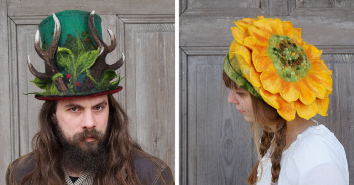 My Mother Is A Mad Hatter And Creates Amazing Wearable Pieces Of Art