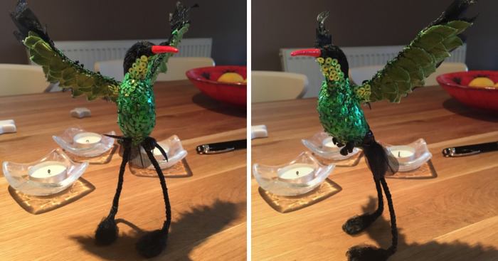 I Made This Tiny Textile Jamaican Hummingbird Out Of Fabric, Sequins And Beads