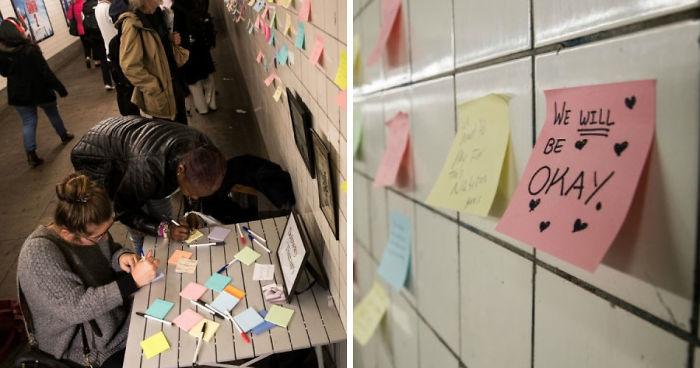 After Elections, Strangers Left Messages On New York’s Subway Walls To Remind Us All That We Will Be Okay
