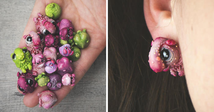 We Took A Break From Doll Making And Made Some Earrings